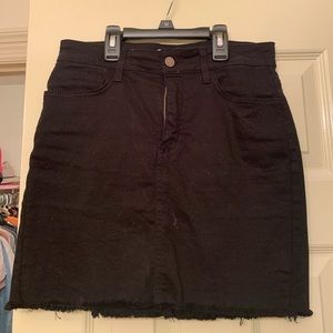Black jean skirt
